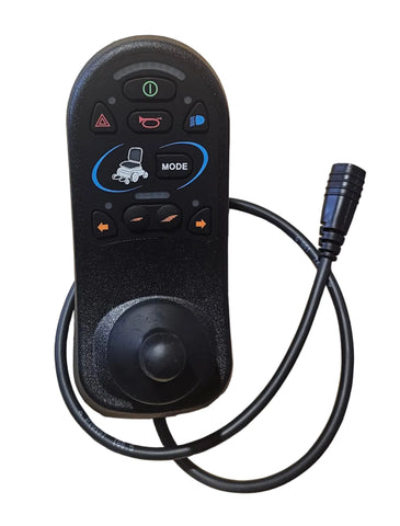 Black plastic powered wheelchair hand control 