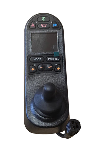 Black plastic powered wheelchair hand control 