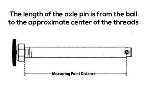 QR axles with aluminium push-button -  Axle 4 1/2 (104)